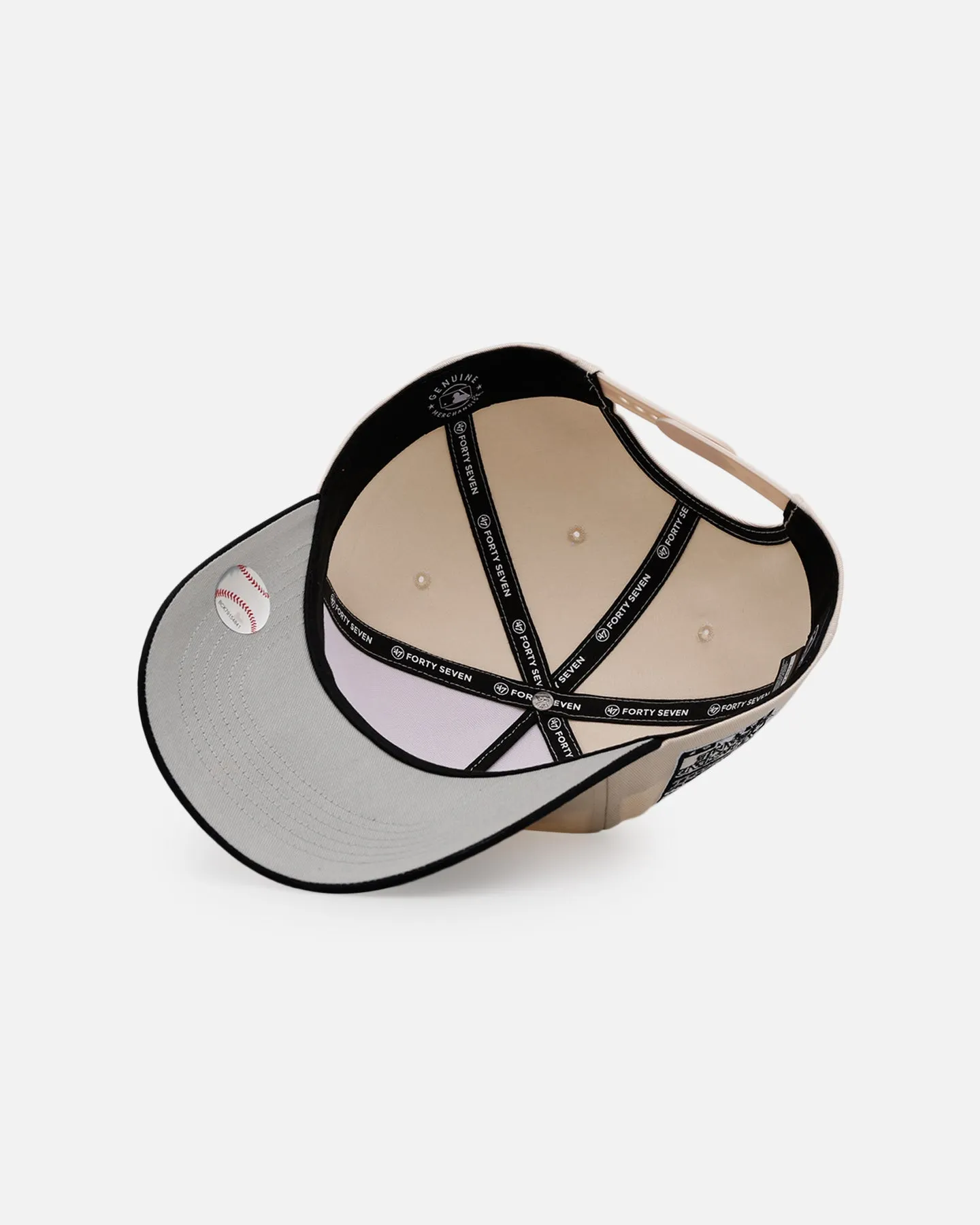 47 Brand San Francisco Giants 'Herringbone' 47 Offside Snapback Natural/Black