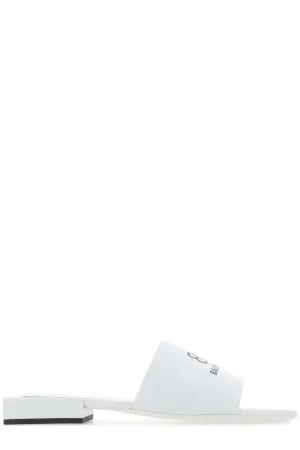Balenciaga Box Logo Print Sandals
