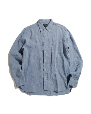 Beams Plus B.D. 1/40 Linen Chambray Blue