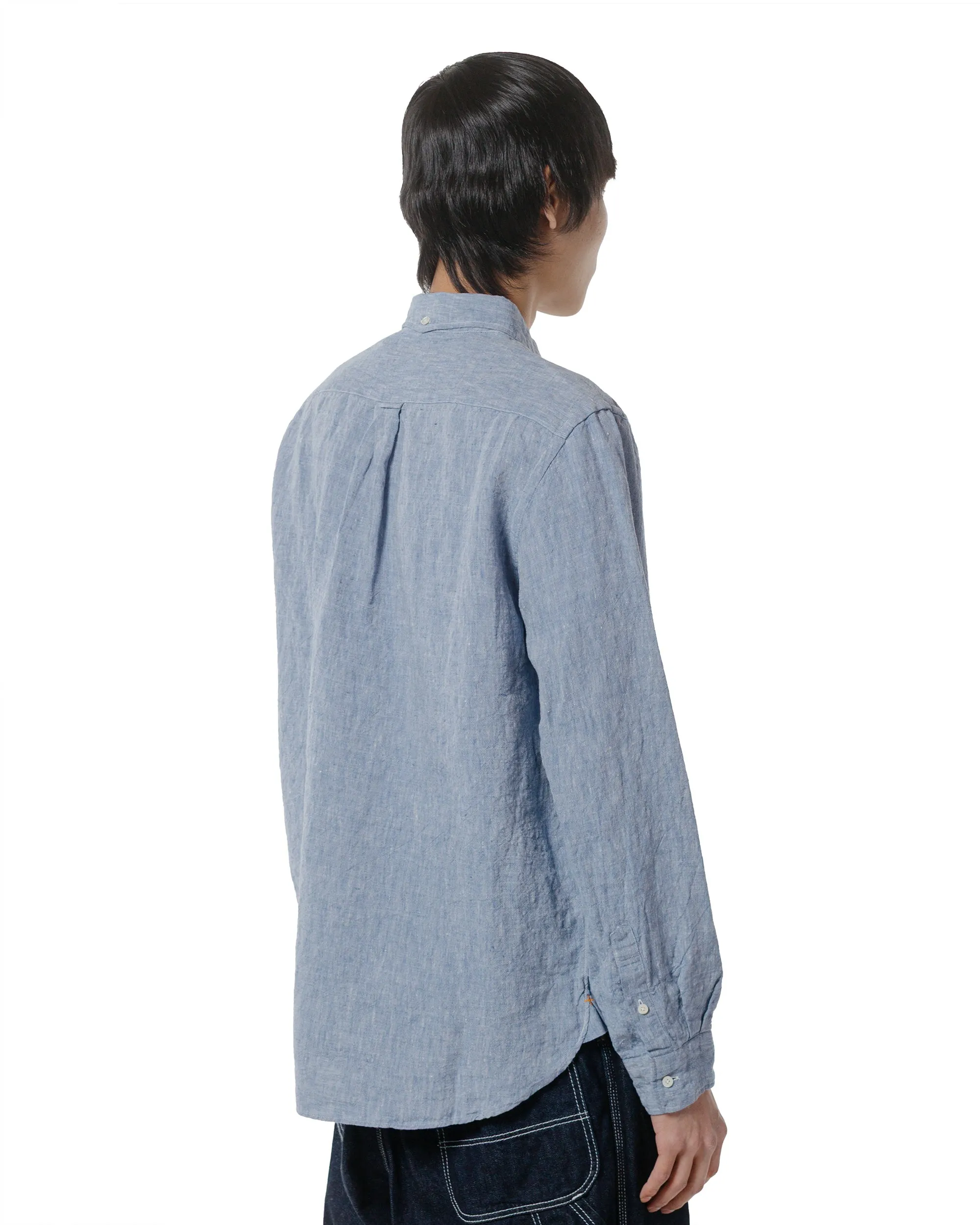 Beams Plus B.D. 1/40 Linen Chambray Blue