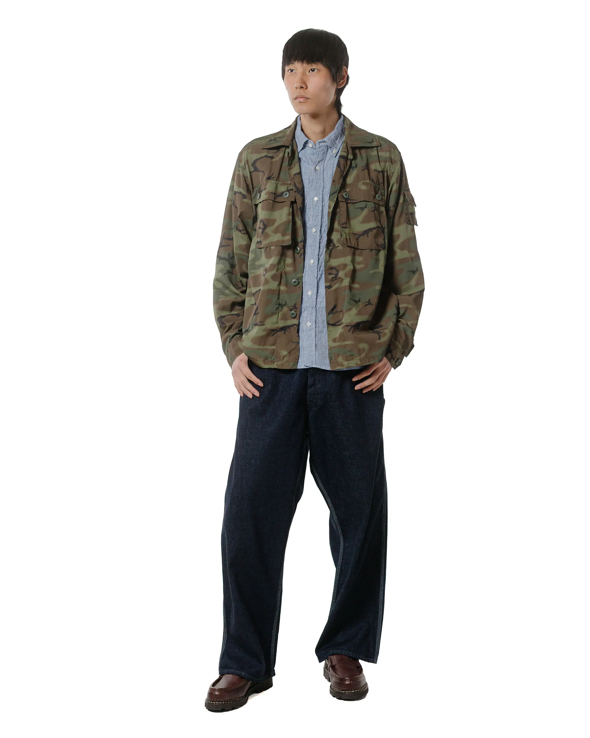 Beams Plus B.D. 1/40 Linen Chambray Blue