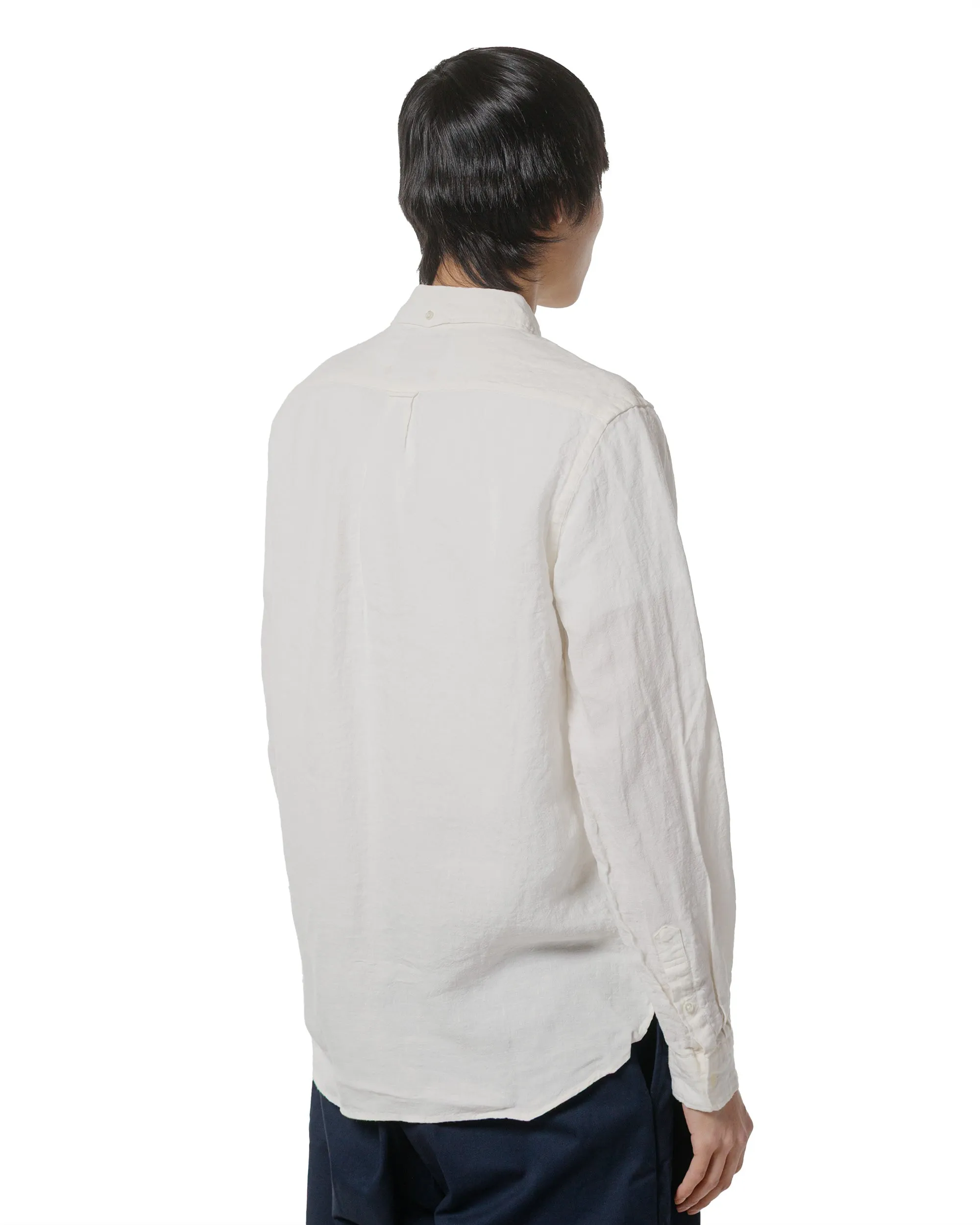 Beams Plus B.D. 1/40 Linen Chambray White