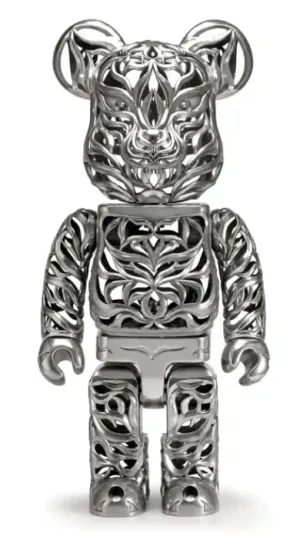 Bearbrick x Royal Selangor Special Edition Tiger 1000% Silver