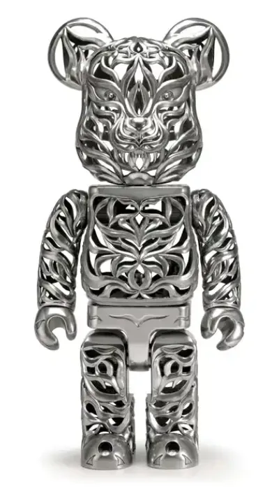 Bearbrick x Royal Selangor Special Edition Tiger 1000% Silver