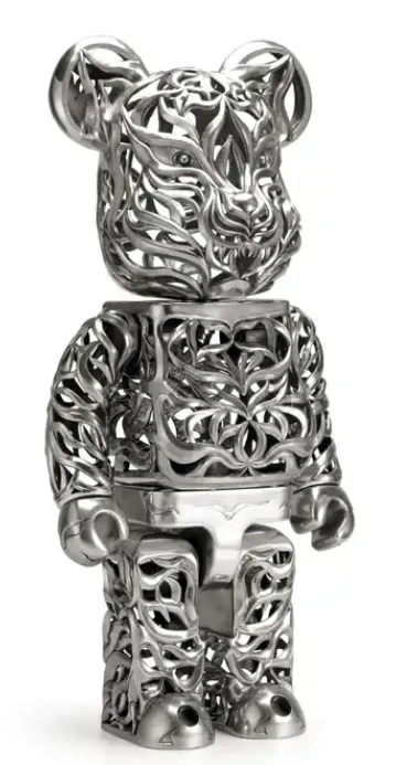 Bearbrick x Royal Selangor Special Edition Tiger 1000% Silver