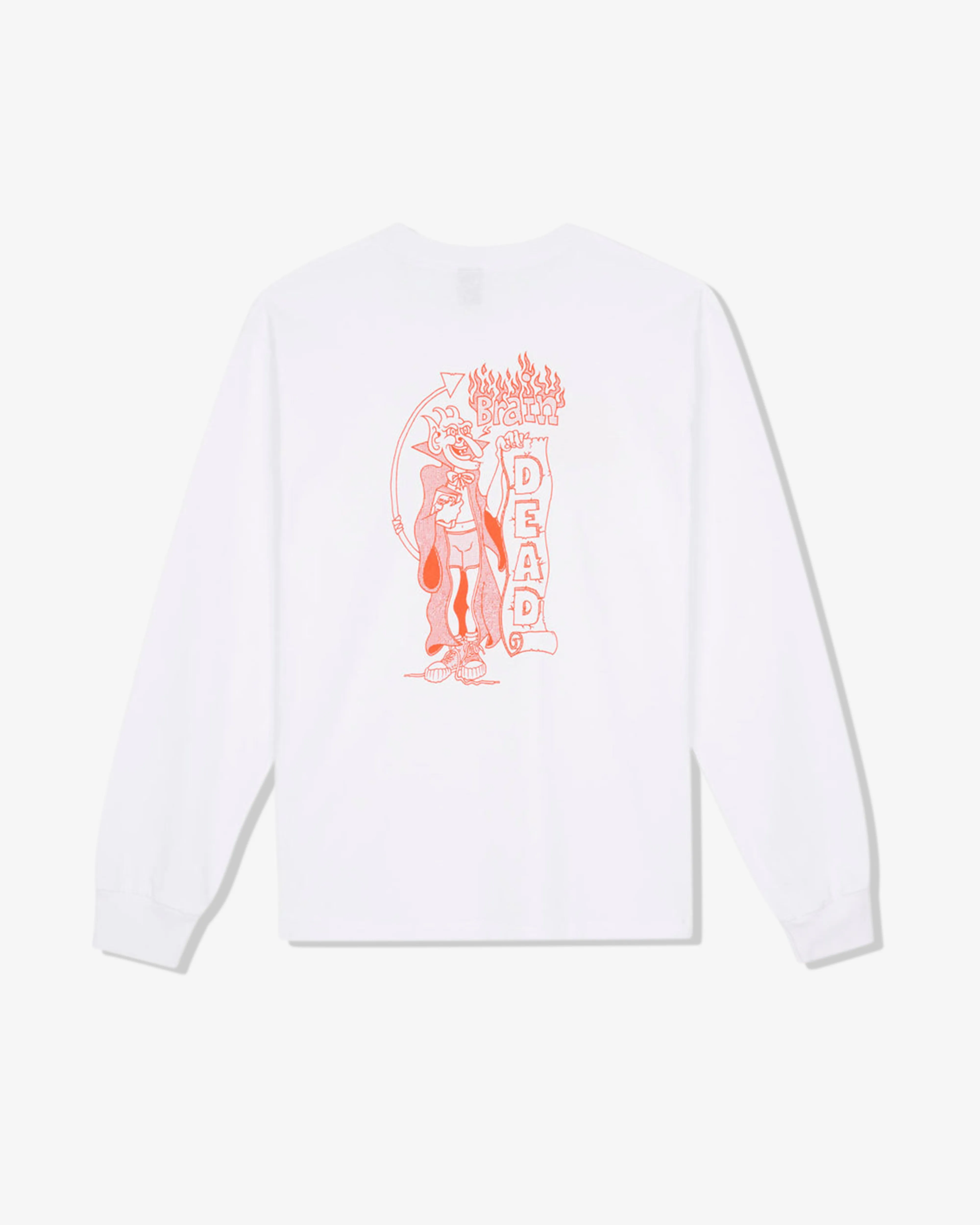 Brain Dead - Men's Judgement Long Sleeve - (White)