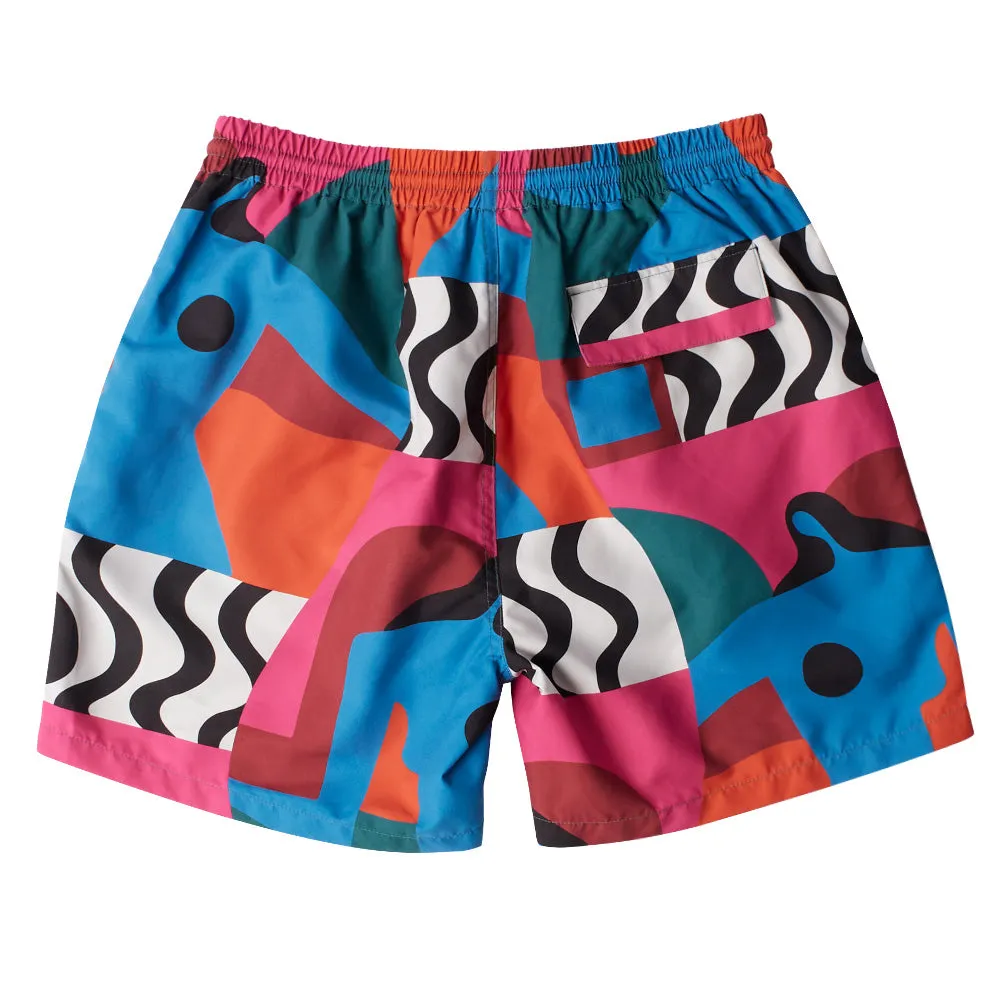 BY PARRA DISTORTED WATER SWIM SHORTS // MULTI