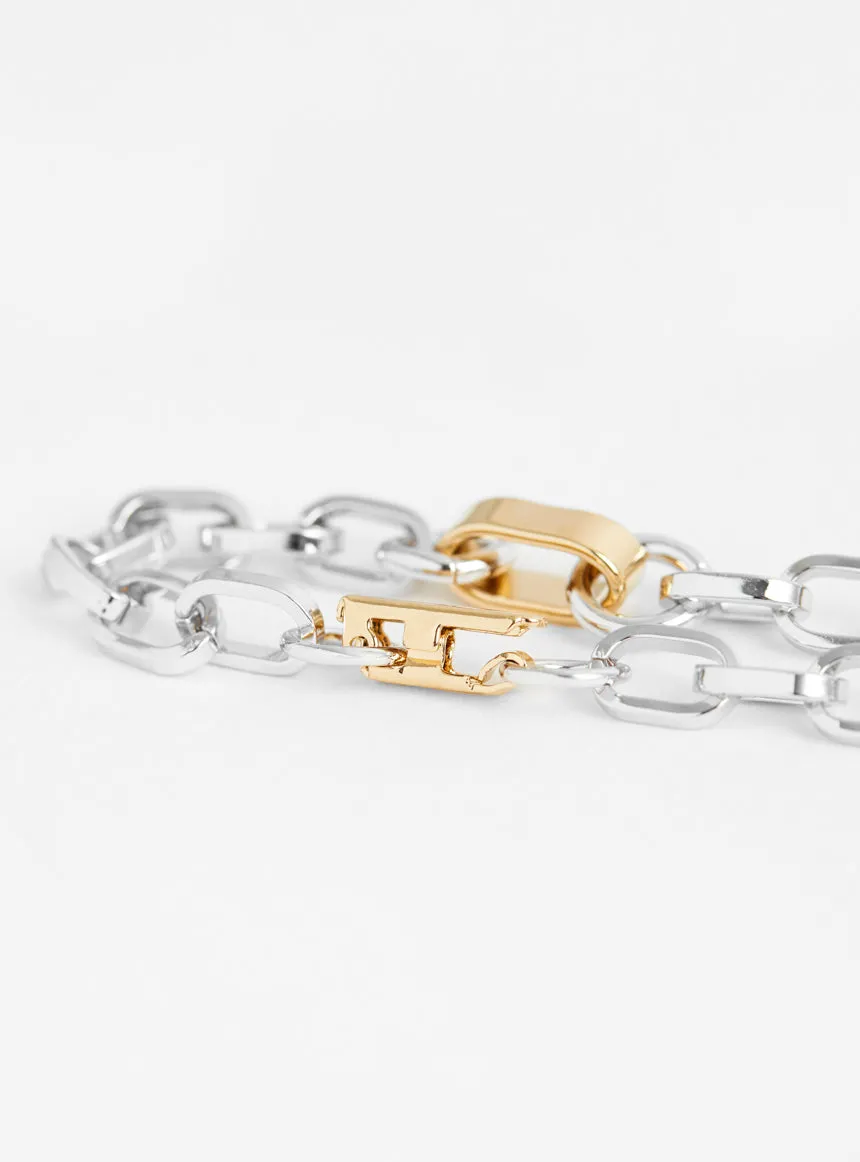 Centa Bracelet Silver/Gold