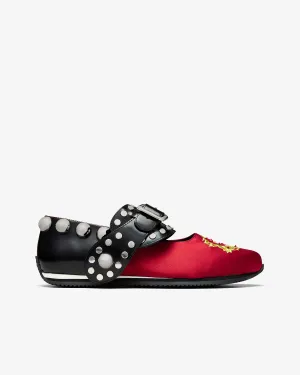Chopova Lowena - Women's Spur Strap Mary Jane Shoes - (Red/Black)