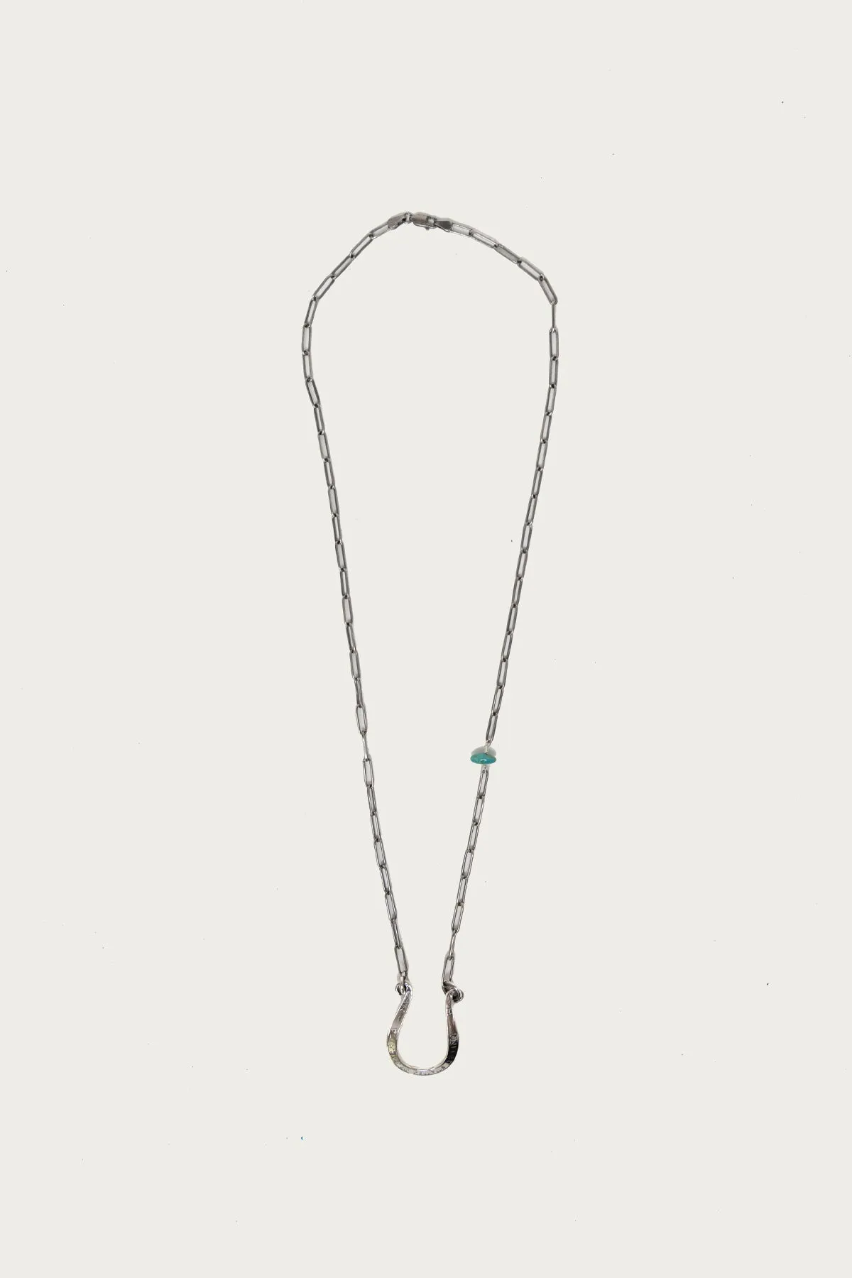 Coin Horseshoe and Turquoise Necklace (Small)