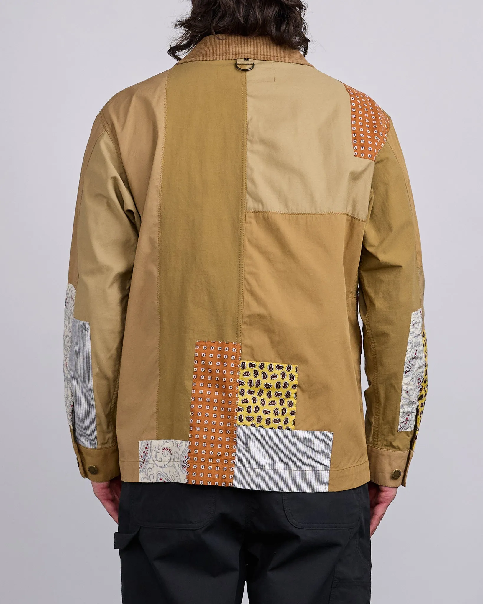 COMME des GARONS HOMME Nylon Back Satin Chore Jacket Multi Mix