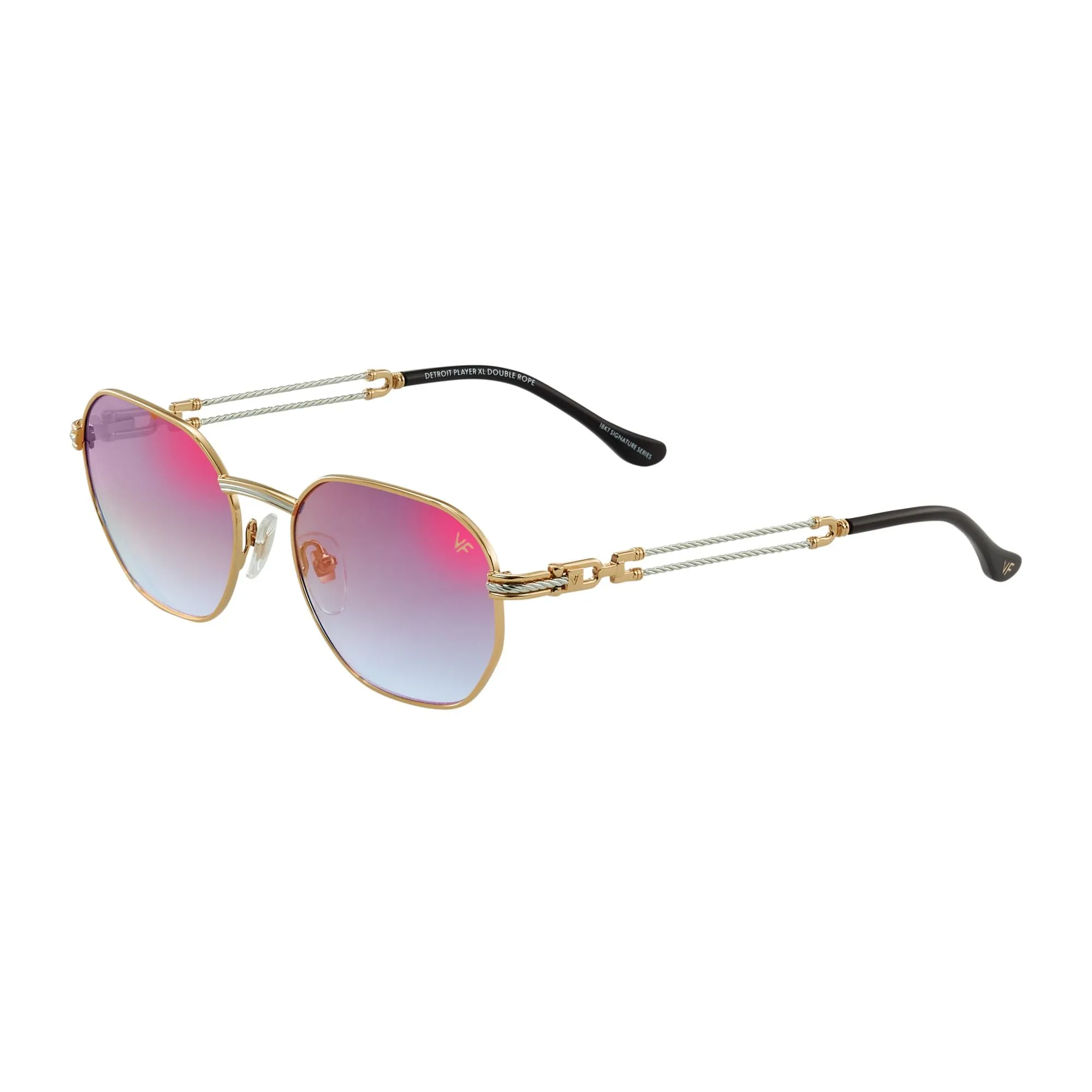 Detroit Player XL Double Rope Edition 18KT Two-Tone Gold