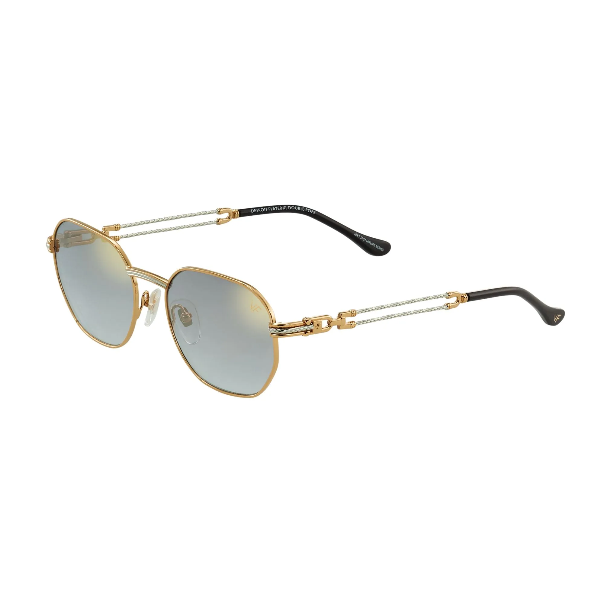 Detroit Player XL Double Rope Edition 18KT Two-Tone Gold