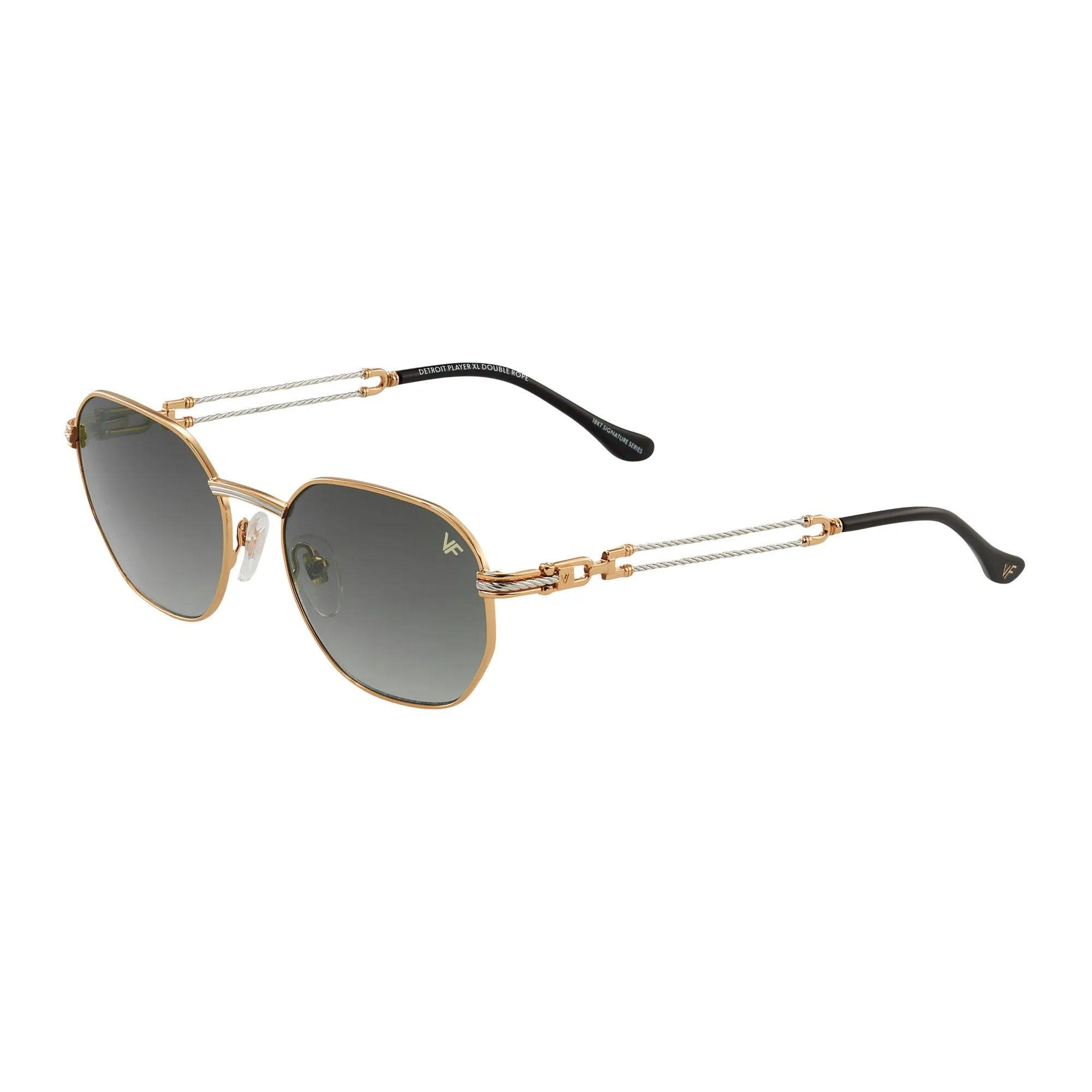 Detroit Player XL Double Rope Edition 18KT Two-Tone Gold