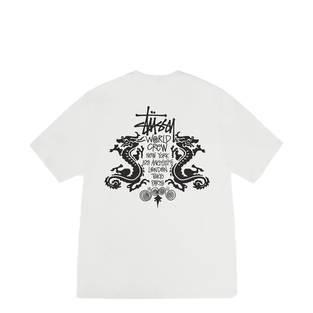 DOUBLE DRAGON PIGMENT DYED TEE NATURAL