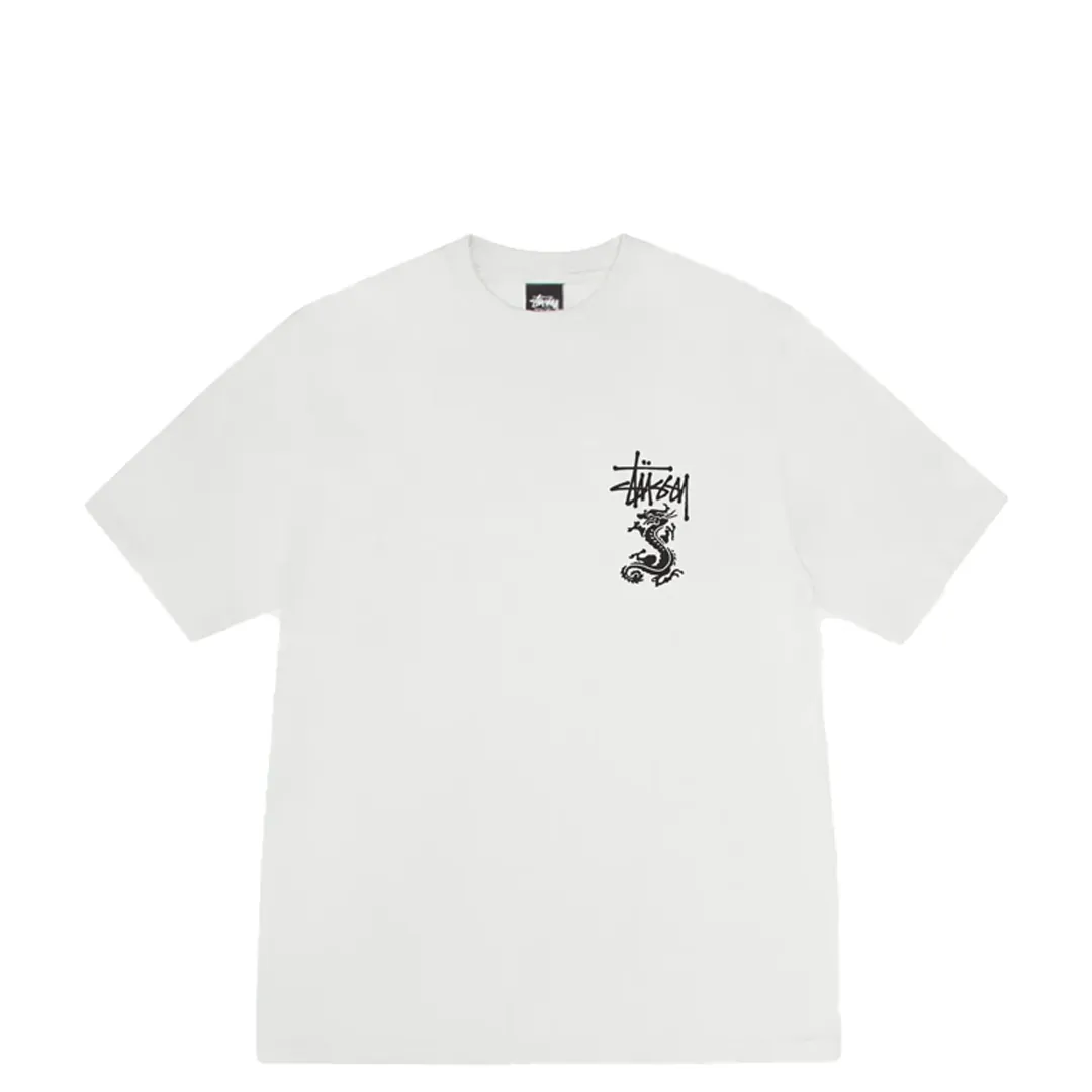 DOUBLE DRAGON PIGMENT DYED TEE NATURAL