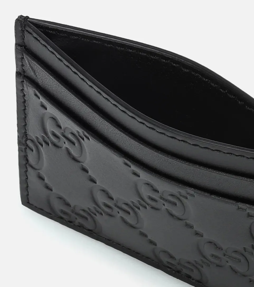 Gucci Signature Logo Card Case (Black)