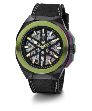GUESS Mens Black 2-Tone Analog Watch