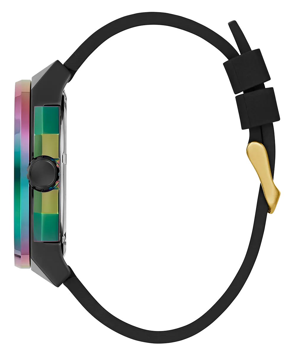 GUESS Mens Black 2-Tone Analog Watch