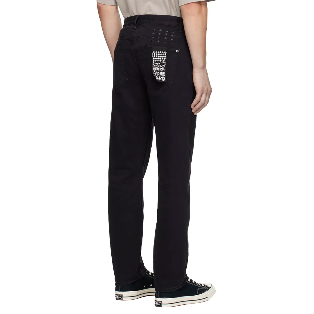 HAZLOW GHOSTED BLACK JEANS