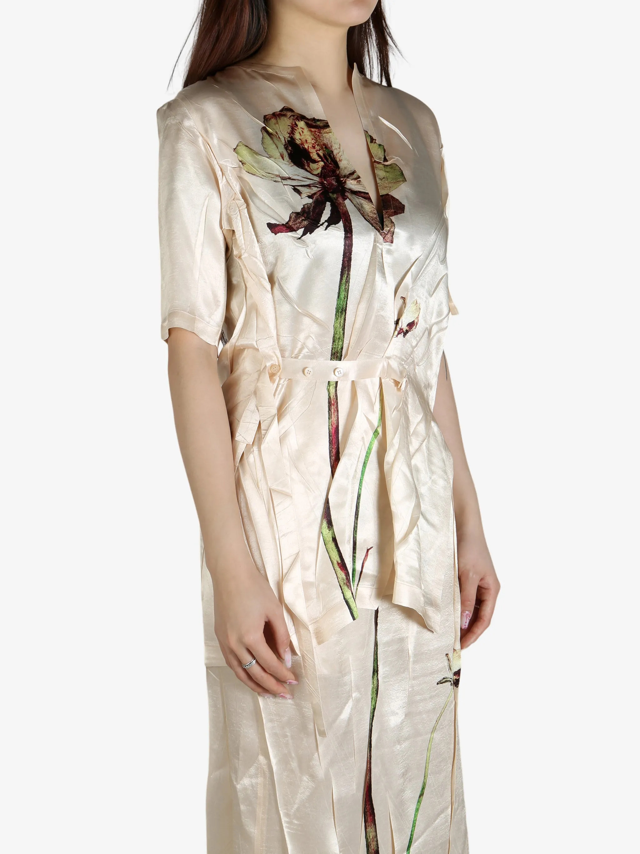 ISSEY MIYAKE - Women Pressed Flora Shirt