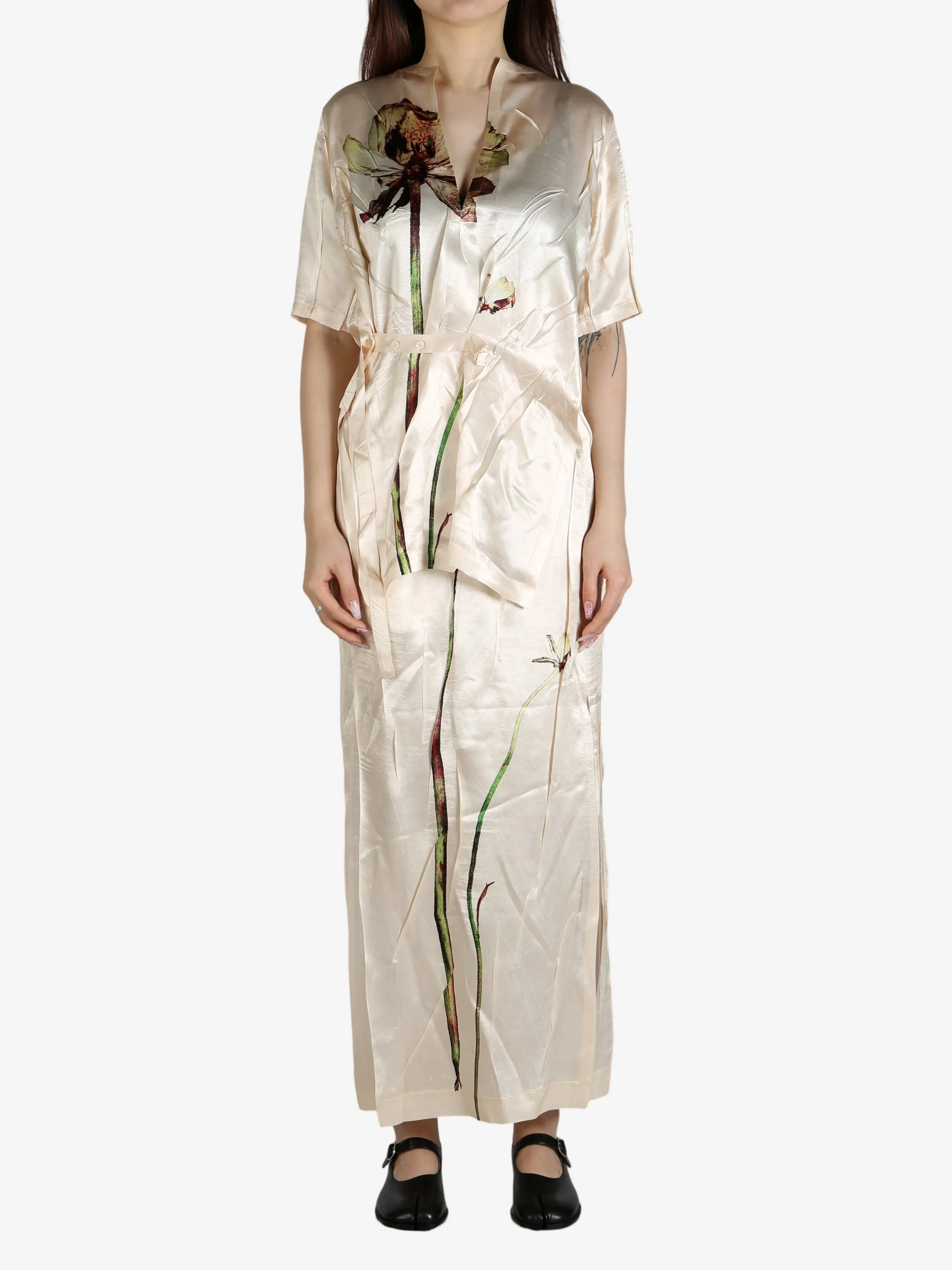 ISSEY MIYAKE - Women Pressed Flora Shirt