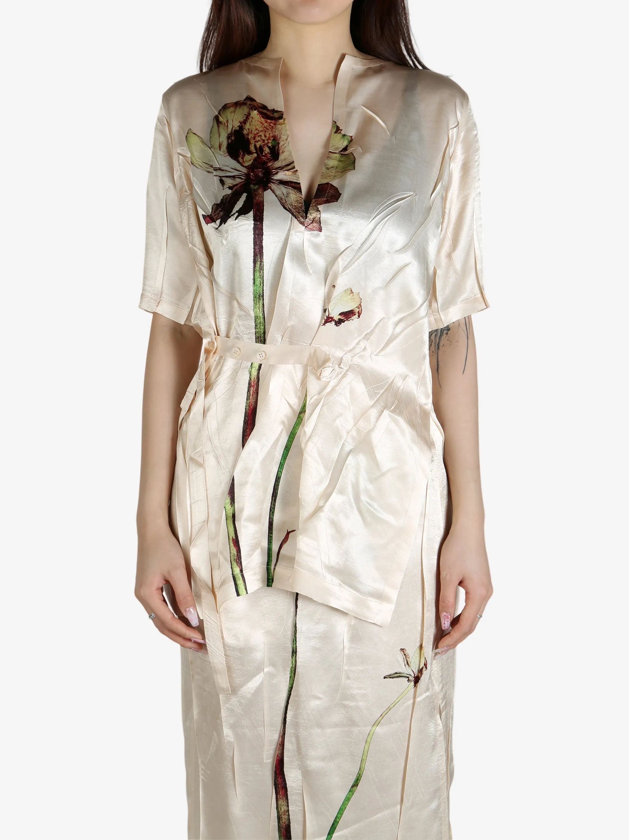 ISSEY MIYAKE - Women Pressed Flora Shirt