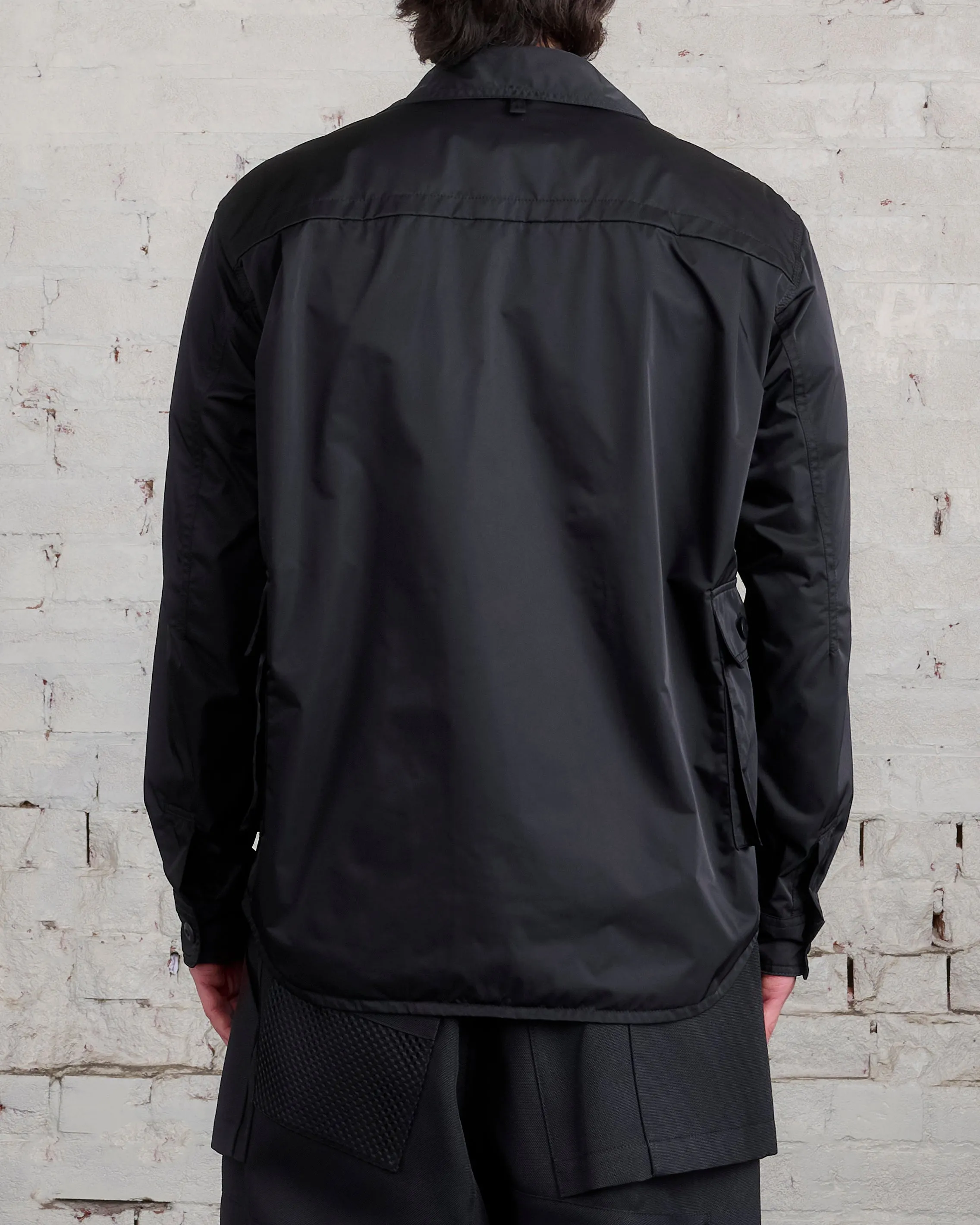 Junya Watanabe MAN Nylon Cargo Button Shirt Black