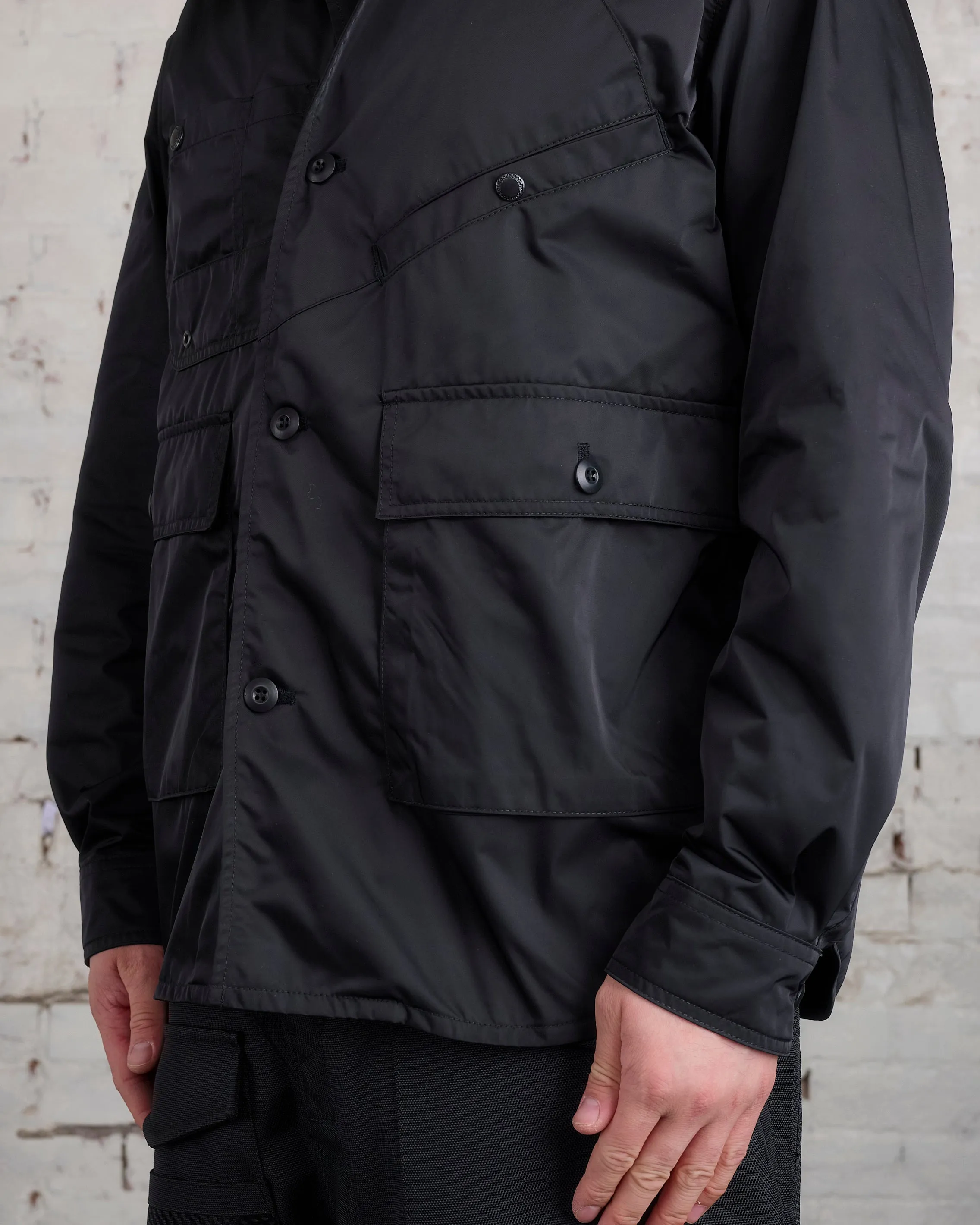 Junya Watanabe MAN Nylon Cargo Button Shirt Black