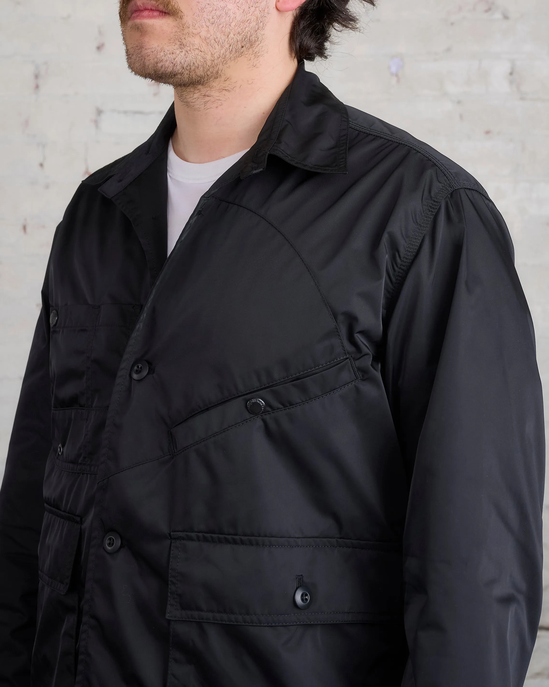 Junya Watanabe MAN Nylon Cargo Button Shirt Black
