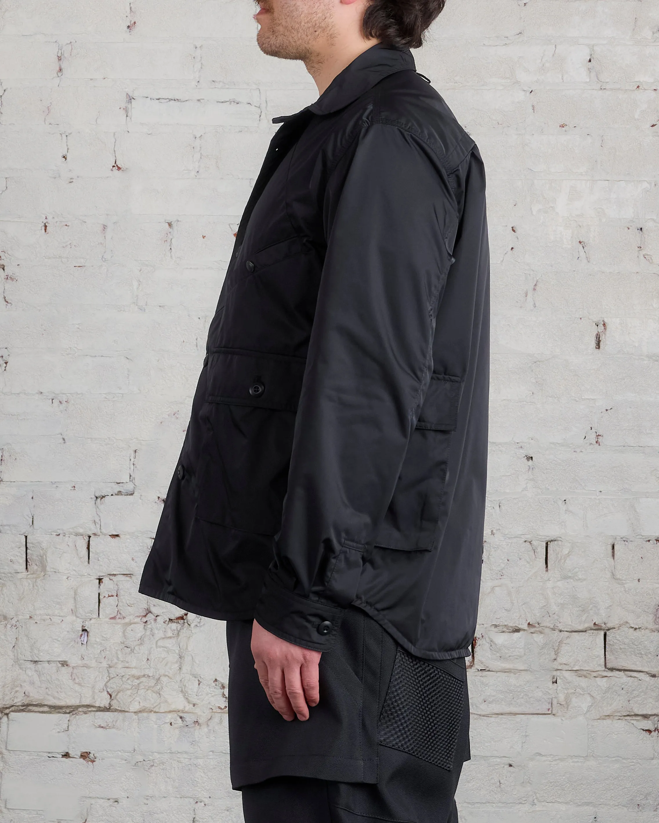 Junya Watanabe MAN Nylon Cargo Button Shirt Black