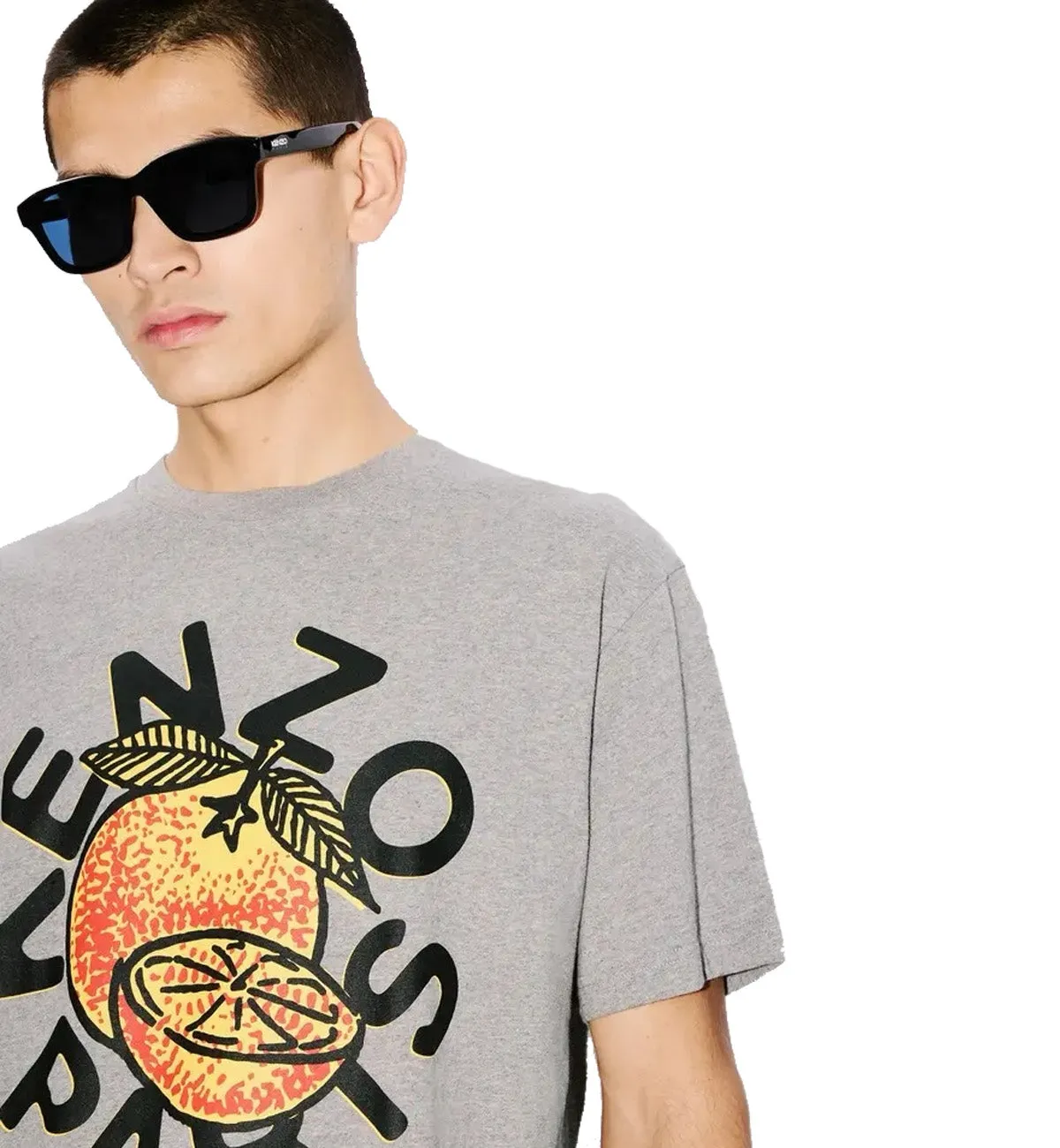 Kenzo Big Orange Fruit T-Shirt (Grey)