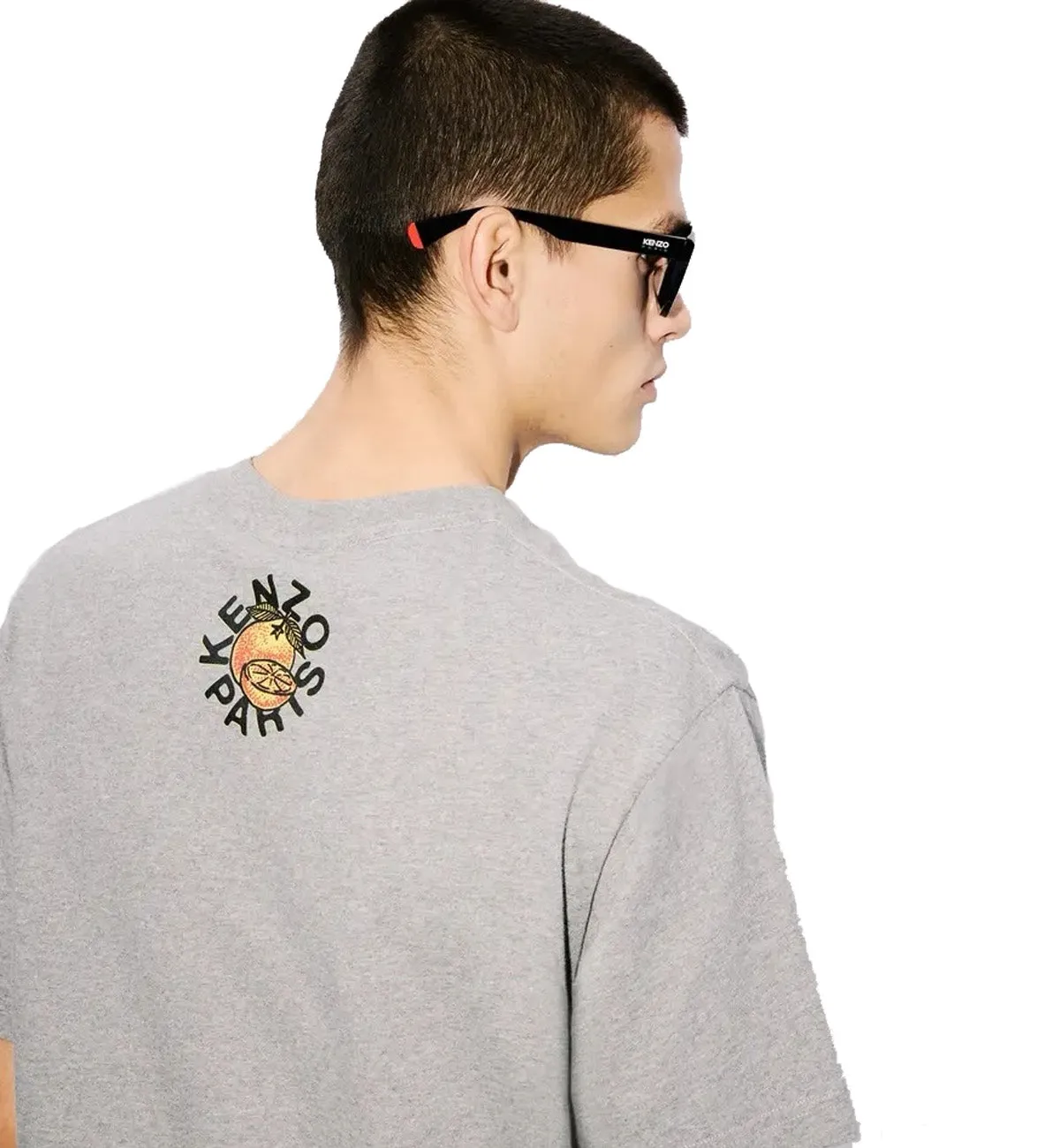 Kenzo Big Orange Fruit T-Shirt (Grey)