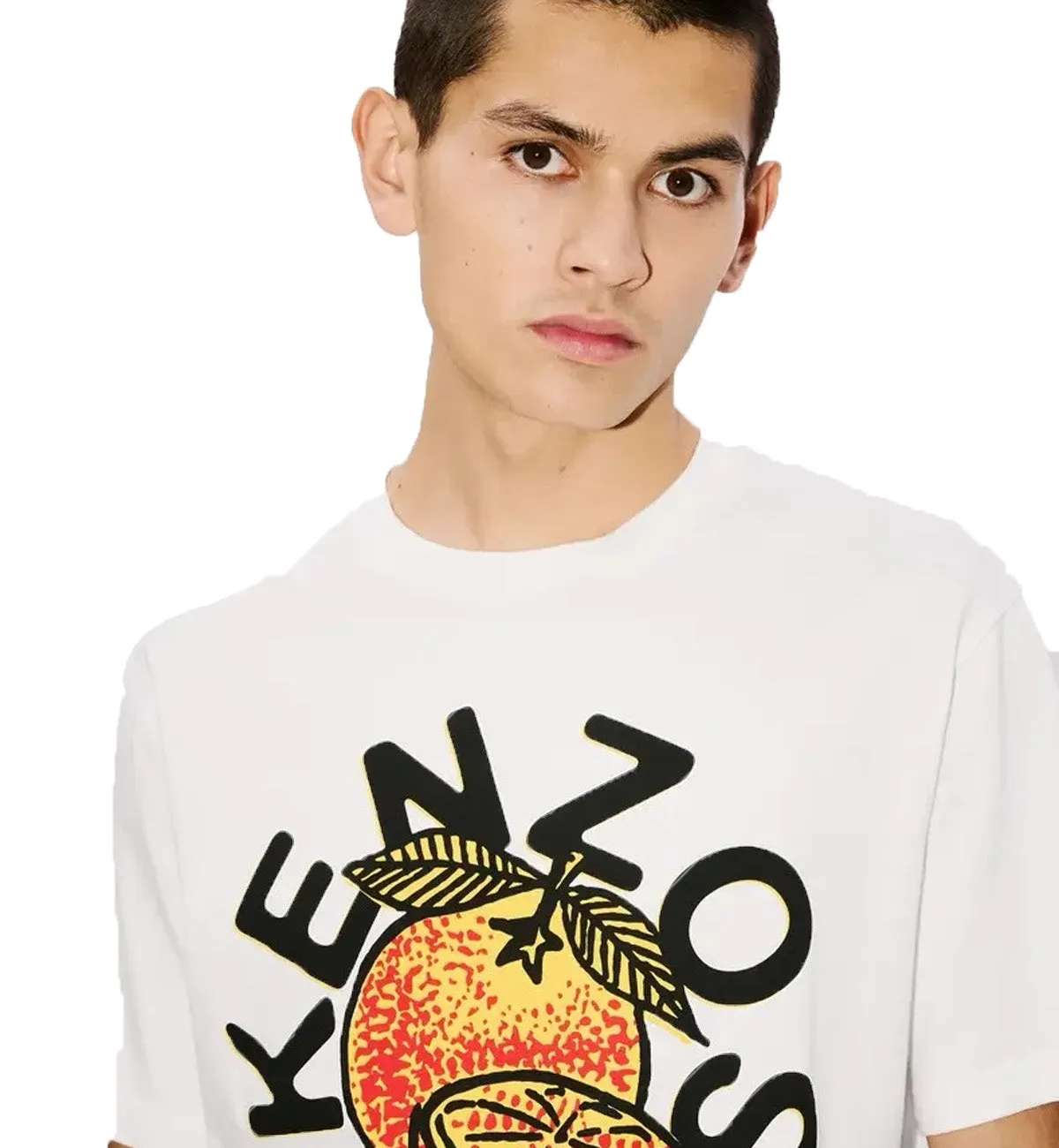 Kenzo Big Orange Fruit T-Shirt (White)