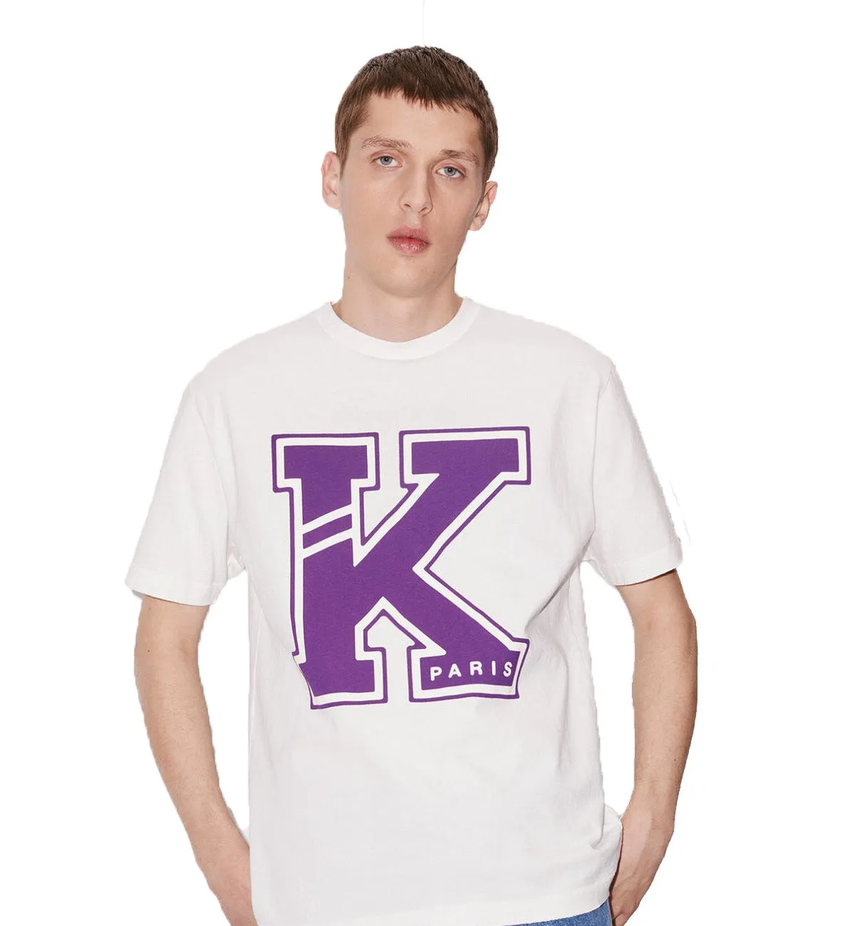 Kenzo College Varsity K T-Shirt (White)