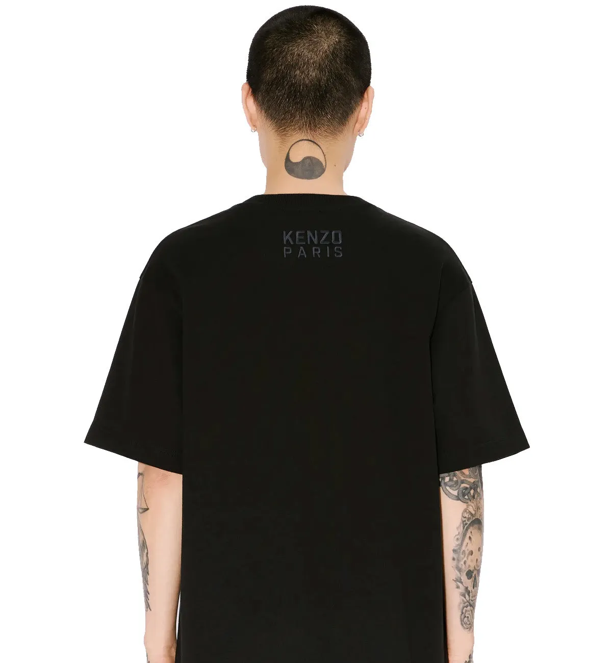 Kenzo Embroidered Happy Tiger T-Shirt (Black)