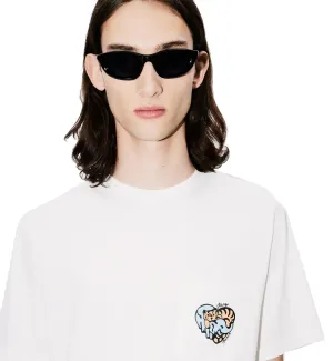 Kenzo Embroidered Jungle Heart Pocket T-Shirt (White)