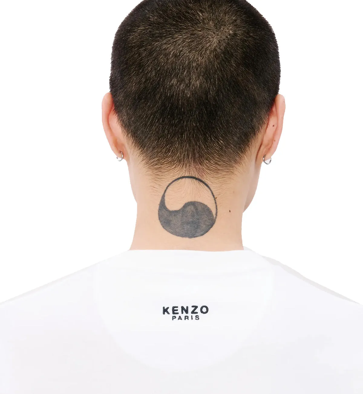Kenzo Embroidered Little Happy Tiger T-Shirt (White)