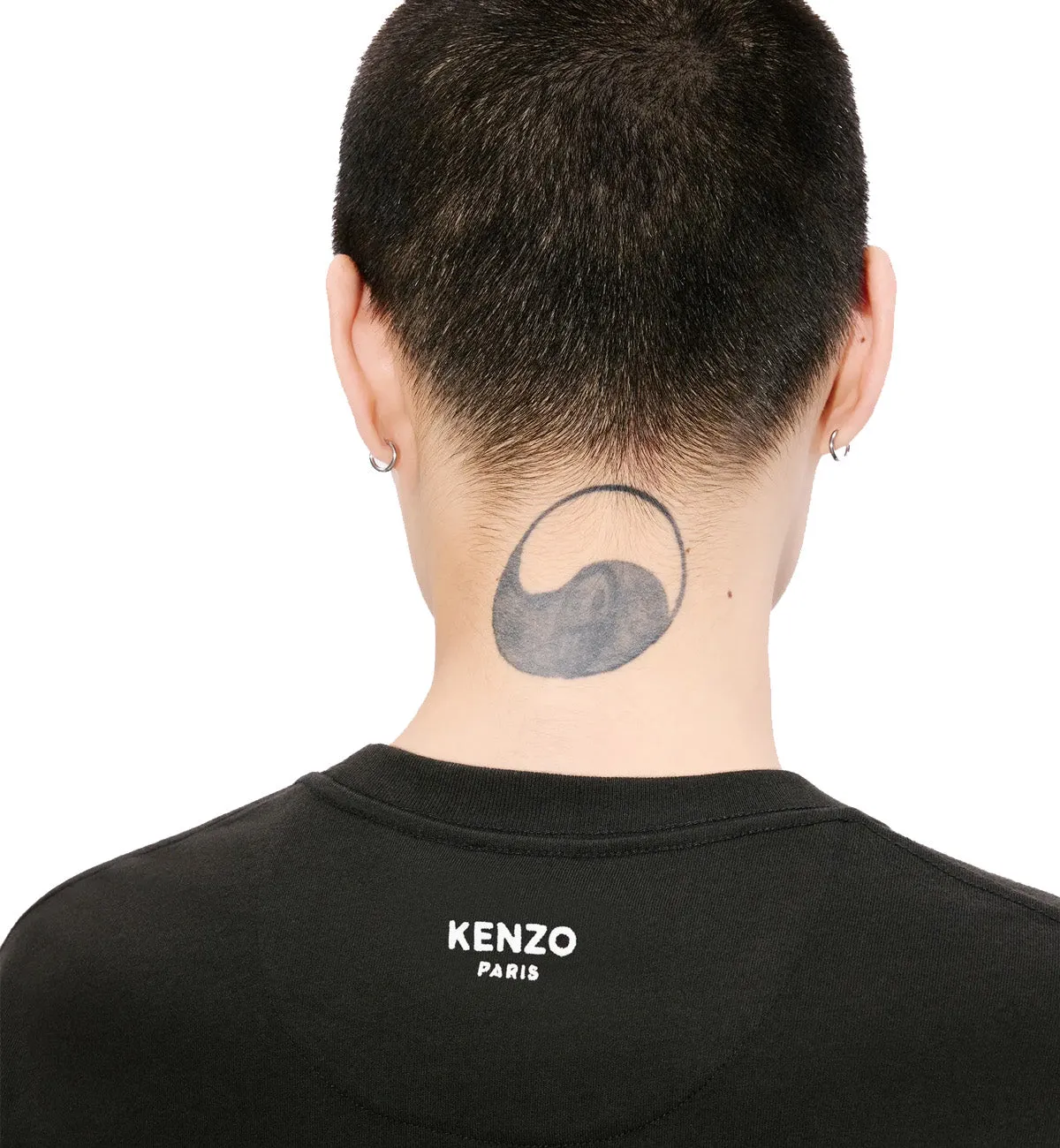 Kenzo Mini Pop Embroidered Boke Flower T-Shirt (Black)