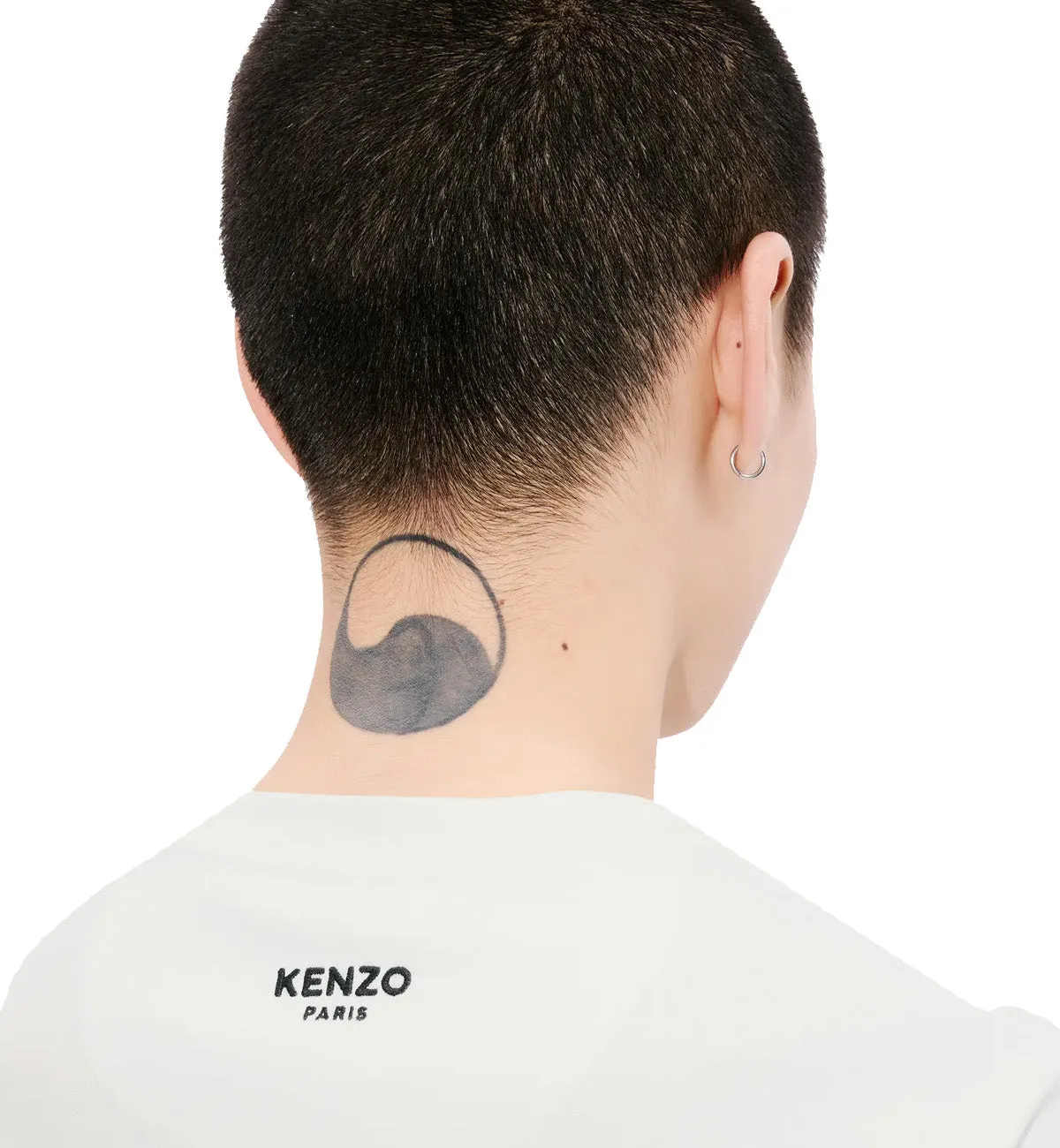 Kenzo Mini Pop Embroidered Boke Flower T-Shirt (White)