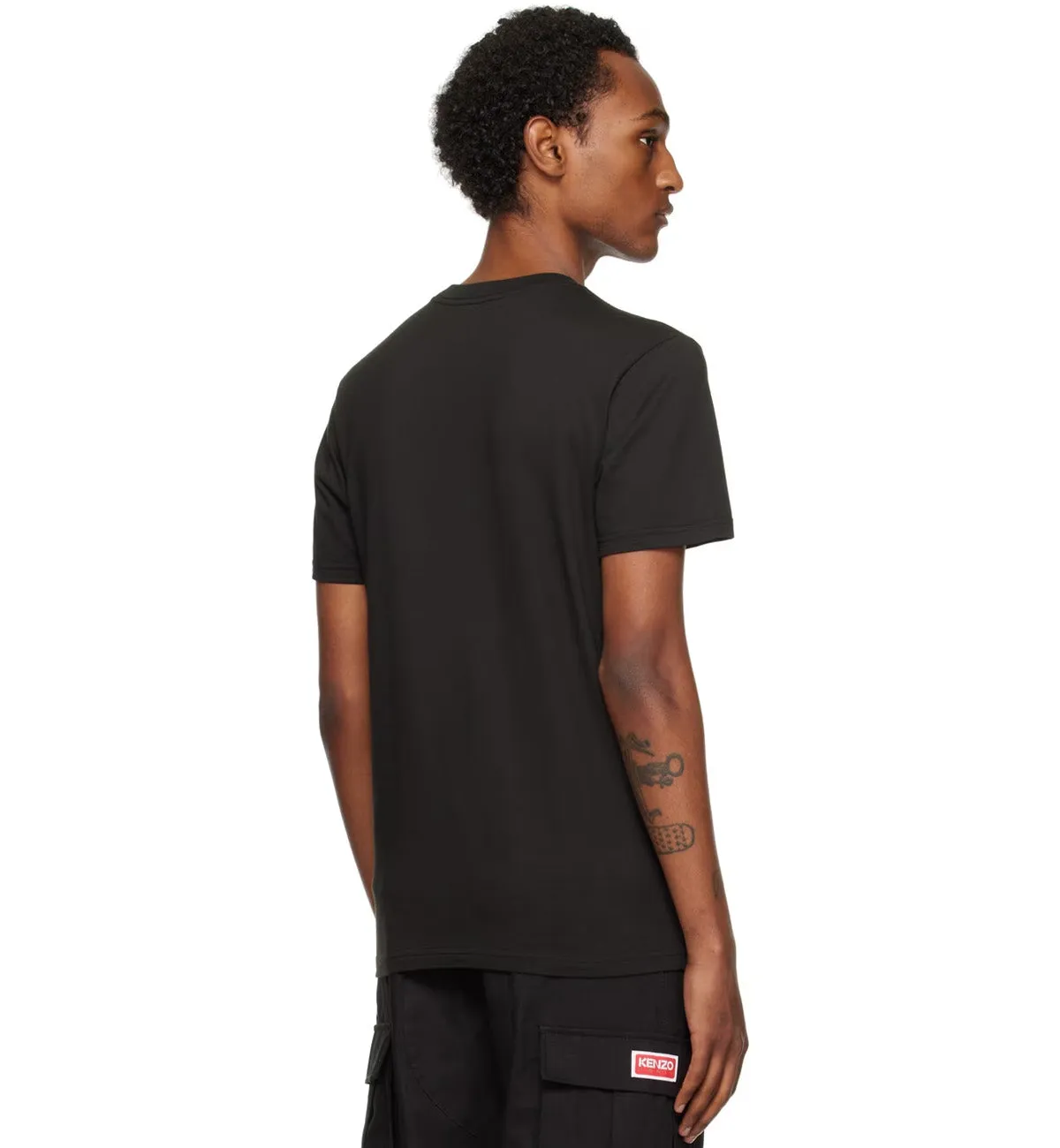 Kenzo Paris Drawn Varsity T-Shirt (Black)