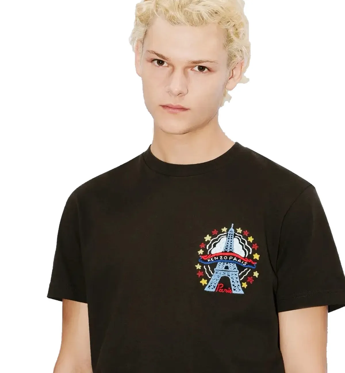 Kenzo Paris Drawn Varsity T-Shirt (Black)