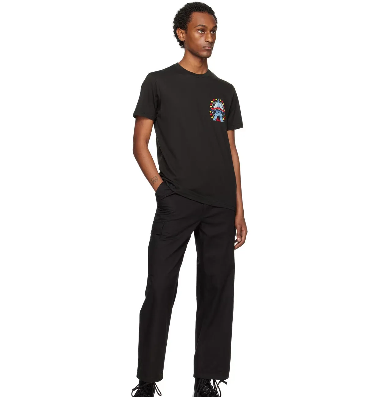Kenzo Paris Drawn Varsity T-Shirt (Black)