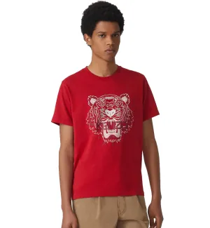 Kenzo Red Printed Tiger T-Shirt (Red)