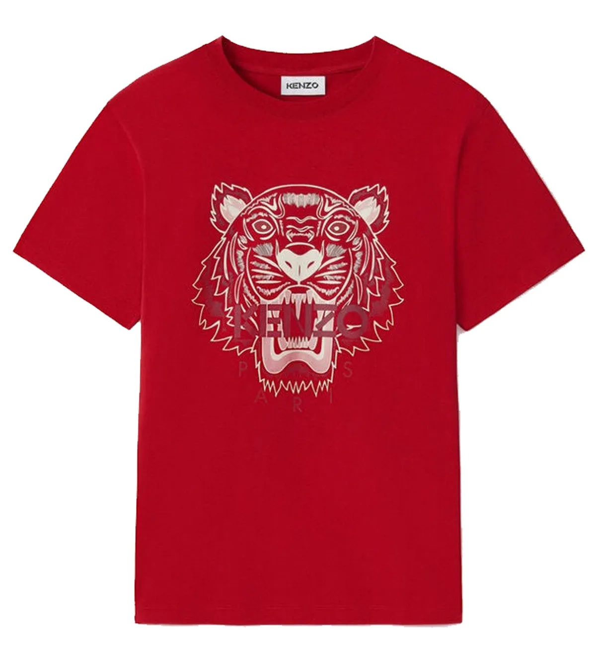 Kenzo Red Printed Tiger T-Shirt (Red)