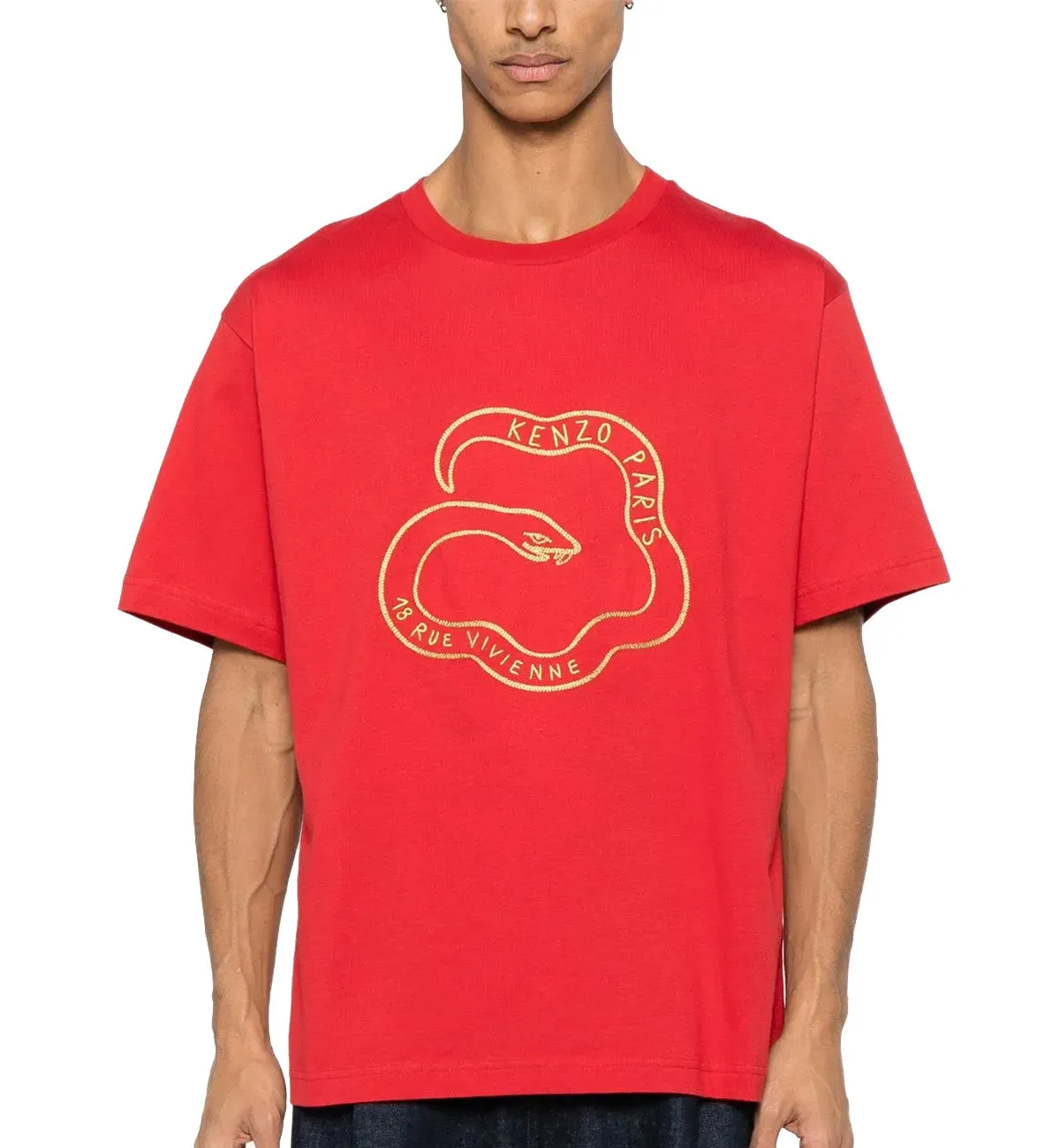 Kenzo Year Of Snake T-Shirt (Red)
