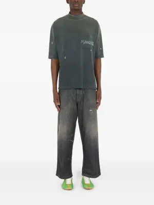 MAISON MARGIELA - Men Short Sleeve Cotton Jersey T-Shirt
