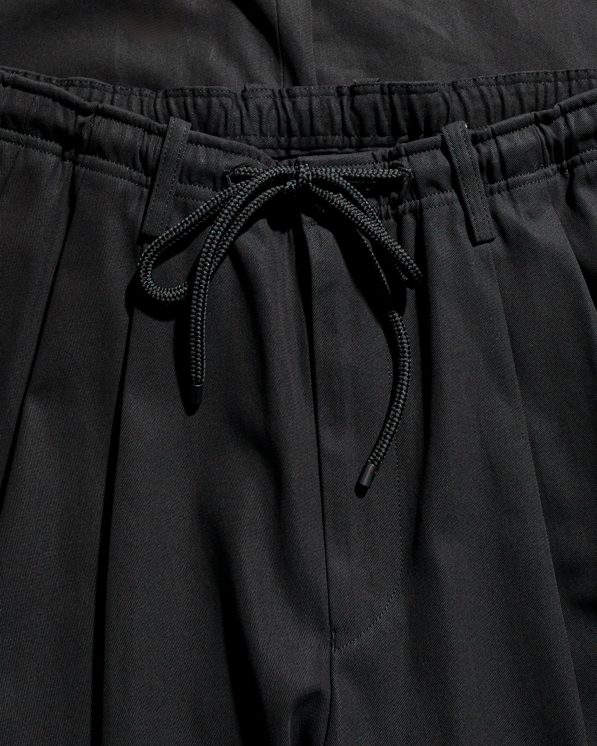 MARKAWARE Triple Pleated Easy Trousers Organic Giza Voile Yarn Twill Black