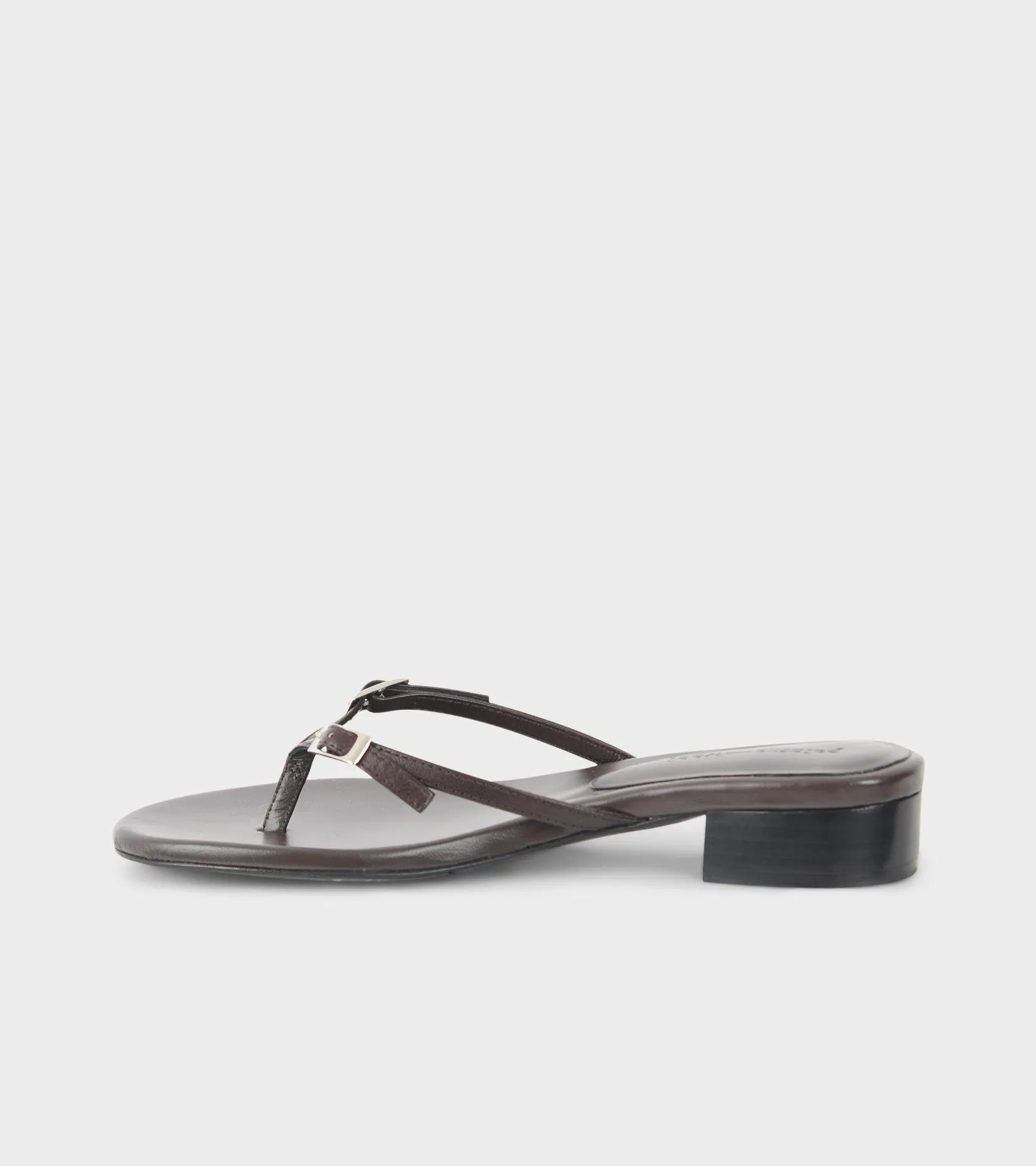 Mica Thong Sandal Brown