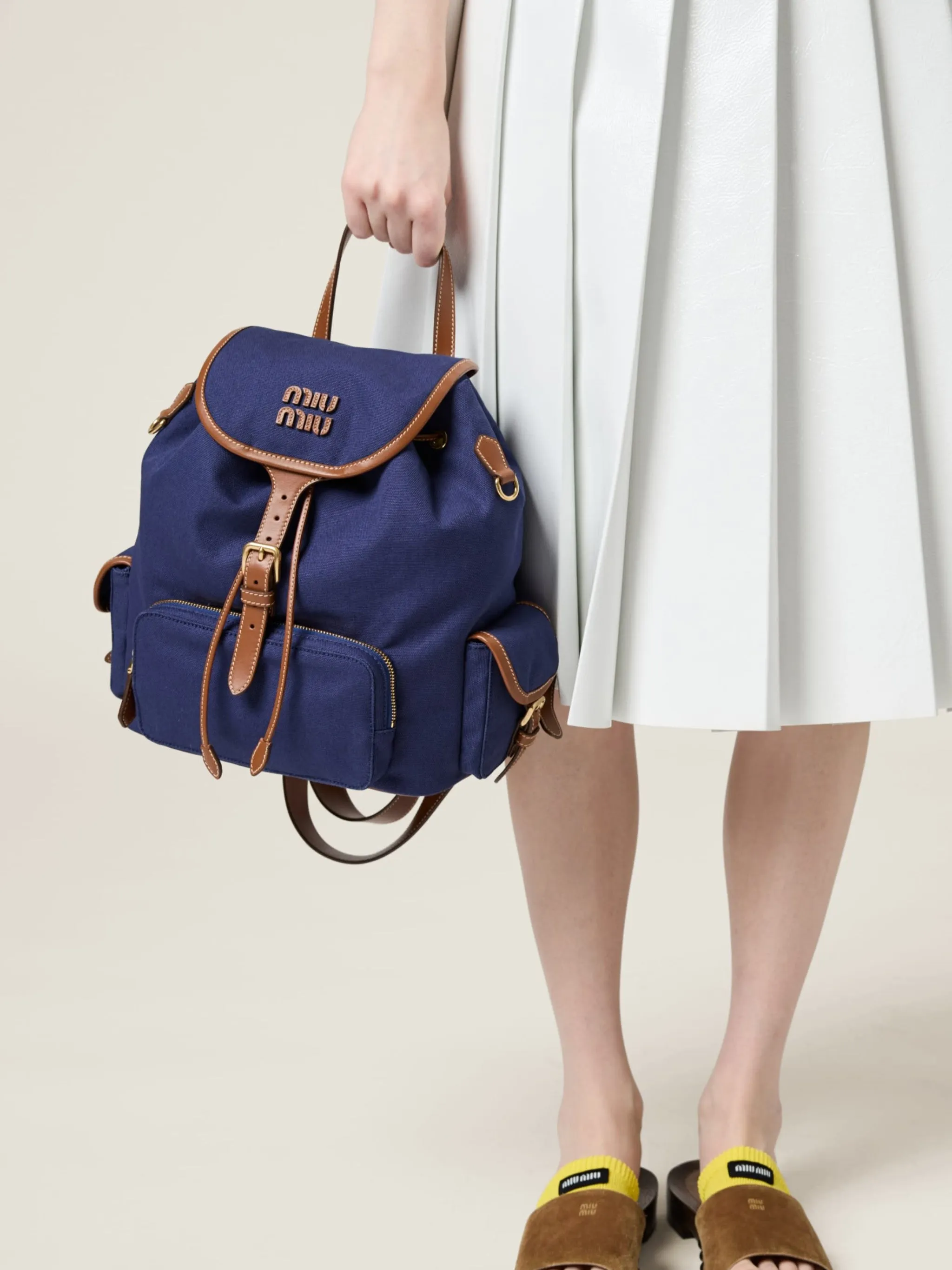MIU MIU - Women Canvas Backpack
